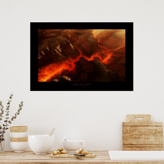 de pauze poster (Keuken)