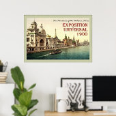 De paviljoenen van de naties ~ Parijs ~  Poster (Thuiskantoor)