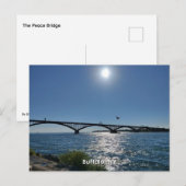 De Peace Bridge-ansichtkaart Briefkaart (Voorkant / Achterkant)