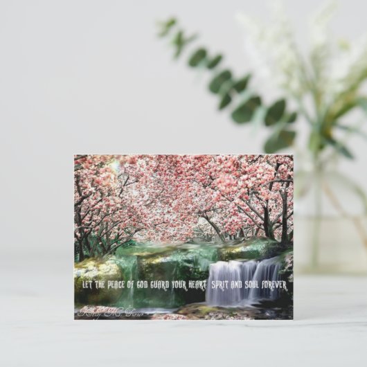 De Peace Cherry Blossom Briefkaart (Staand voorkant)