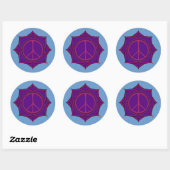 De Peace Flower Sticker (Vel)