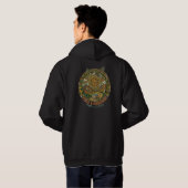 De Peace & Vibrations Hoodie voor Heren (Achterkant volledig)