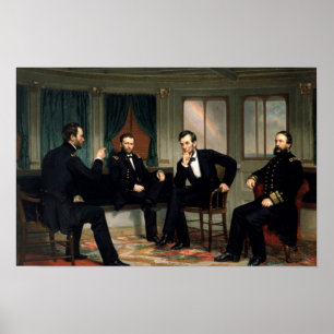 De Peacemakers Abe Lincoln Historische Druk Poster