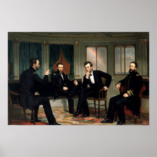 De Peacemakers Abe Lincoln Historische Druk Poster (Voorkant)