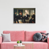 De Peacemakers Abraham Lincoln wikkelden doek in Canvas Afdruk (Insitu (Woonkamer))