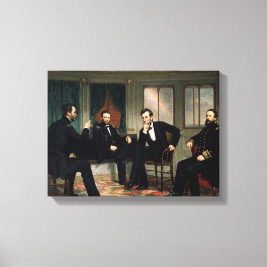 De Peacemakers-President Lincoln 15 x 11 Canvas Afdruk (Voorkant)