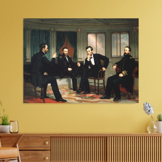 De peacemakers schilderen van 1868 canvas afdruk (Insitu (Woonkamer))