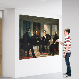 De peacemakers schilderen van 1868 canvas afdruk