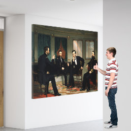 De peacemakers schilderen van 1868 canvas afdruk