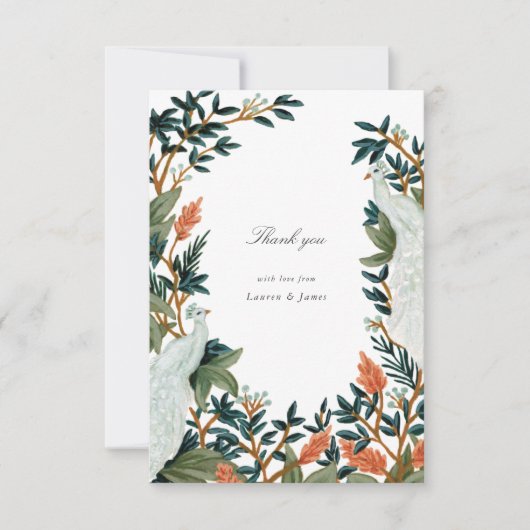 De Peacock Bedankkaart (Voorkant)