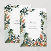 De Peacock Bedankkaart (Voorkant / Achterkant)