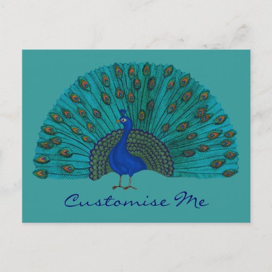 De Peacock Briefkaart (Voorkant)
