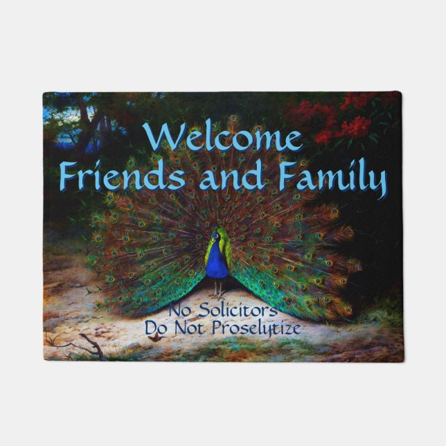 De Peacock Deurmat (Voorkant)
