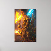 De Peacock Dragon 008 Canvas Afdruk (Voorkant)