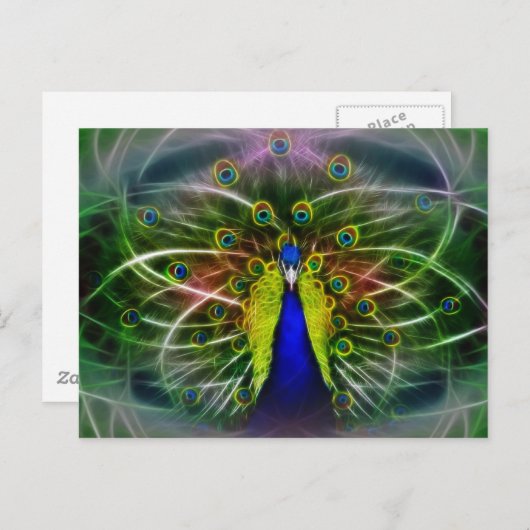 De Peacock Dreamweaver Briefkaart (Voorkant / Achterkant)