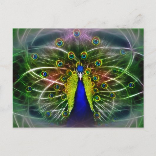 De Peacock Dreamweaver Briefkaart (Voorkant)