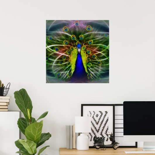 De Peacock Dreamweaver Poster (Thuiskantoor)