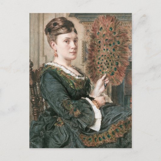 De Peacock Fan | Edward John Poynter Briefkaart (Voorkant)