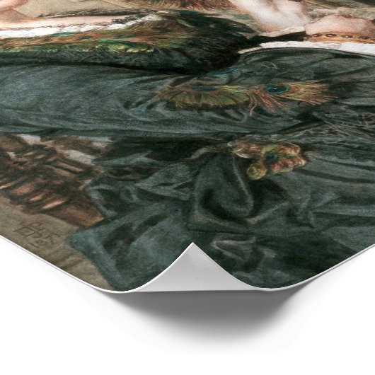 De Peacock Fan | Edward John Poynter Poster (Hoek)