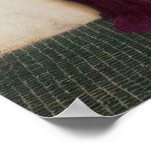 De Peacock Fan Poster (Hoek)