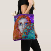 De Peacock Fan Tote Bag (Dichtbij)