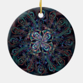 De Peacock Keramisch Ornament (Achterkant)