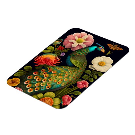 De Peacock | Modern Haeckel Magneet (Linkerzijde)