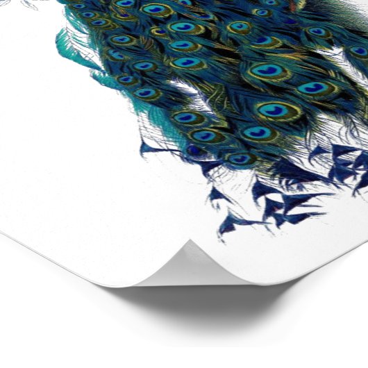 De Peacock Poster (Hoek)