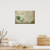 De Peacock Poster (Keuken)