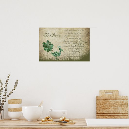 De Peacock Poster (Keuken)