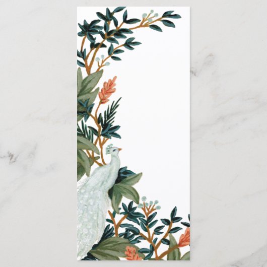 De Peacock Programmakaart (Achterkant)