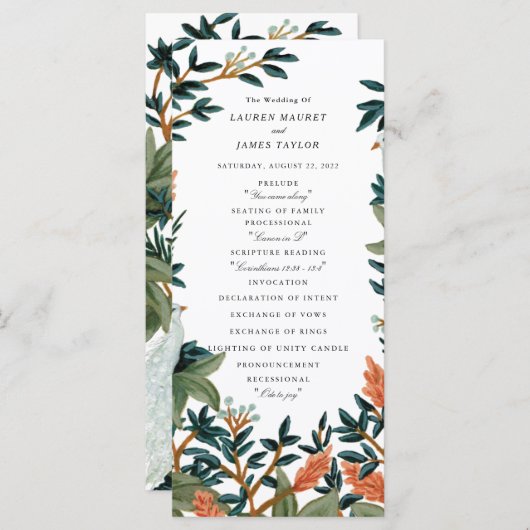 De Peacock Programmakaart (Voorkant / Achterkant)