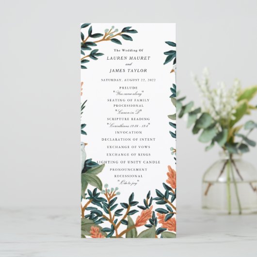 De Peacock Programmakaart (Staand voorkant)