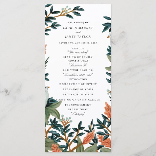 De Peacock Programmakaart (Voorkant)