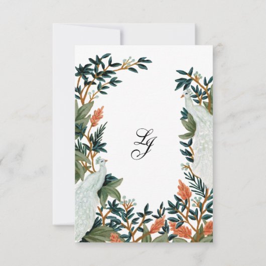 De Peacock Save The Date (Achterkant)