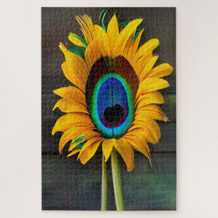 De Peacock SunFeather Flower Legpuzzel