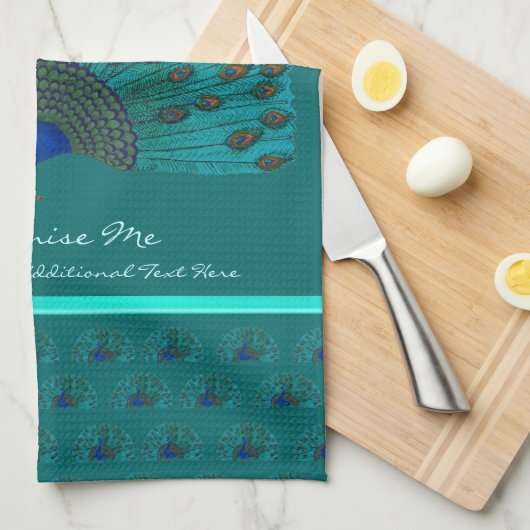 De Peacock Theedoek (Quarter Fold)