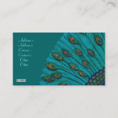 De Peacock Visitekaartje (Achterkant)
