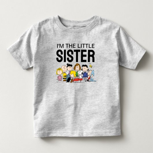 De Peanuts Groep | Ik Ben De Kleine Zus Kinder Shirts (Voorkant)
