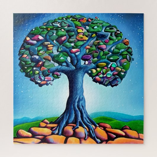 De Pebble Tree Legpuzzel (Verticaal)