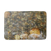 De Pebbles Brown en Gray Natural Abstract Badmat (Voorkant)
