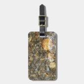 De Pebbles Brown en Gray Natural Abstract Bagagelabel (Voorkant verticaal)