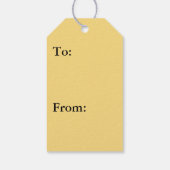 De Pebbles Brown en Gray Natural Abstract Cadeaulabel (Achterkant)