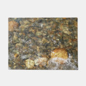 De Pebbles Brown en Gray Natural Abstract Deurmat (Voorkant)