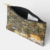 De Pebbles Brown en Gray Natural Abstract Etui (Open)