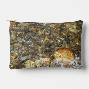 De Pebbles Brown en Gray Natural Abstract Etui