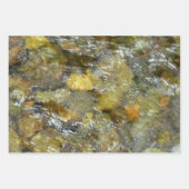 De Pebbles Brown en Gray Natural Abstract Inpakpapier Vel (Voorkant 3)