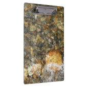 De Pebbles Brown en Gray Natural Abstract Klembord (Rechts)