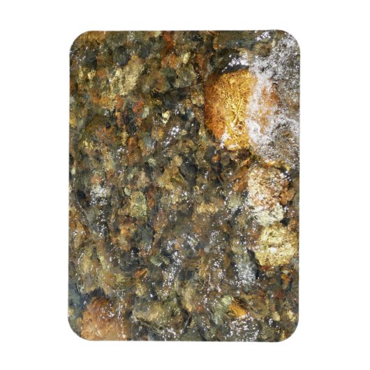 De Pebbles Brown en Gray Natural Abstract Magneet (Verticaal)