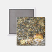 De Pebbles Brown en Gray Natural Abstract Magneet (Voorkant / Achterkant)